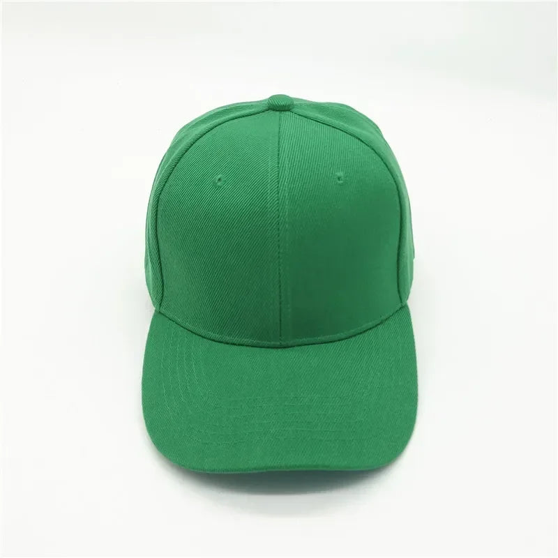 Adult solid acrylic baseball cap Curved visor hats Men women casual plain trucker cap Adjustable sun hats casquette  Dad hats