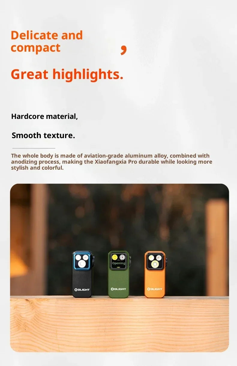 OLIGHT Oclip Pro S Ultra Portable Outdoor Flashlight Strong Light Camping Mini Torch 500LM Aluminum Alloy Flashlight Accessories