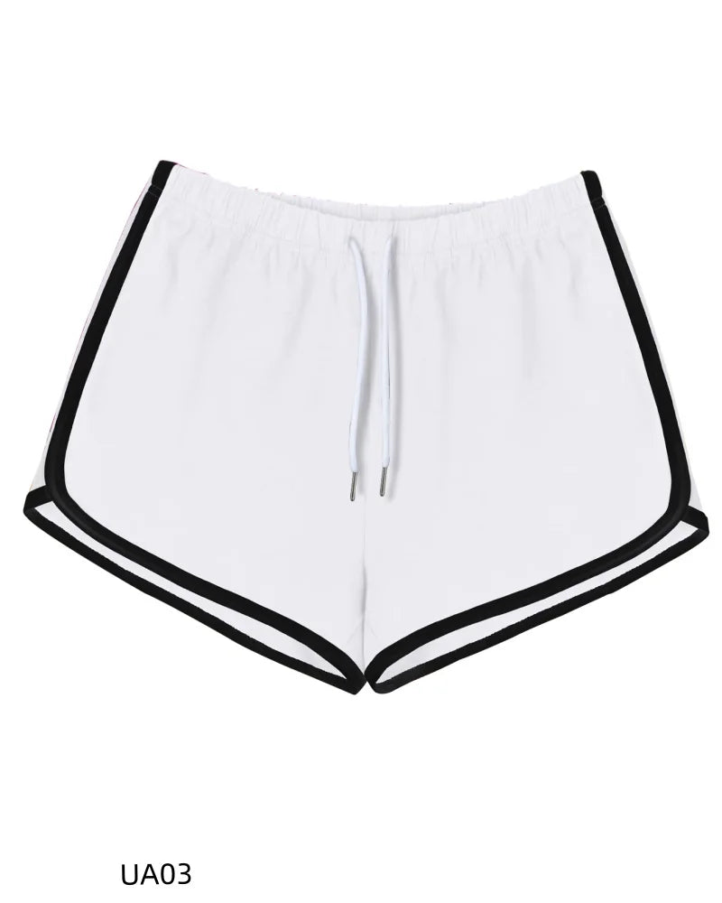 Women's Cotton Casual Shorts Elastic Waist Drawstring Running Sports Lounge Summer Dolphin Gym Workout Lounge Shorts
