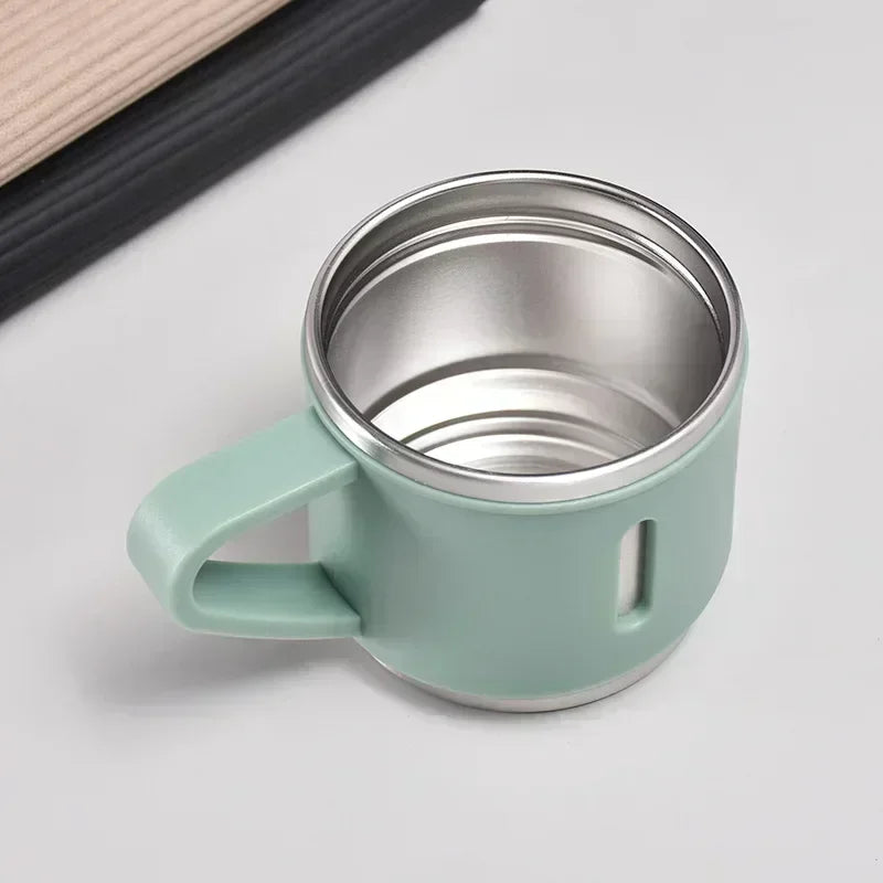 Coffee Thermos Stainless Steel Vacuum-Insulated Water Bottle  Insulated Bottle with Cup for Hot & Cold Drink Outdoor Travel Mug