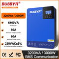 4.2KW 6.2KW Hybrid Solar Inverters 24V 48V 230V Pure Sine Wave Off Grid MPPT 100A/120A Solar Charge Controller For Solar Panels