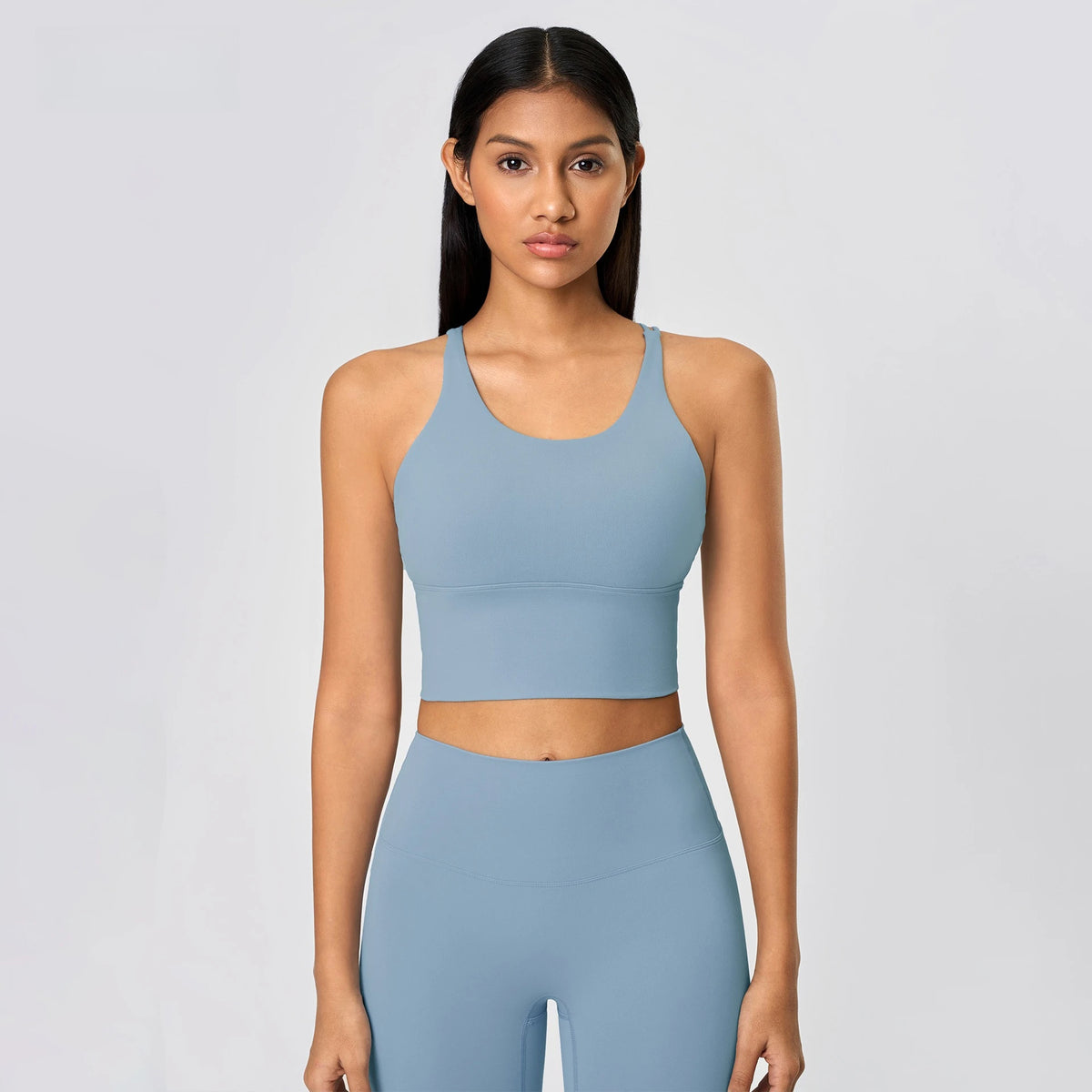 New Style Sports Bra: Shock-Absorbing, Sexy Open-Back, Thin-Strap Tank Top for Women's Yoga