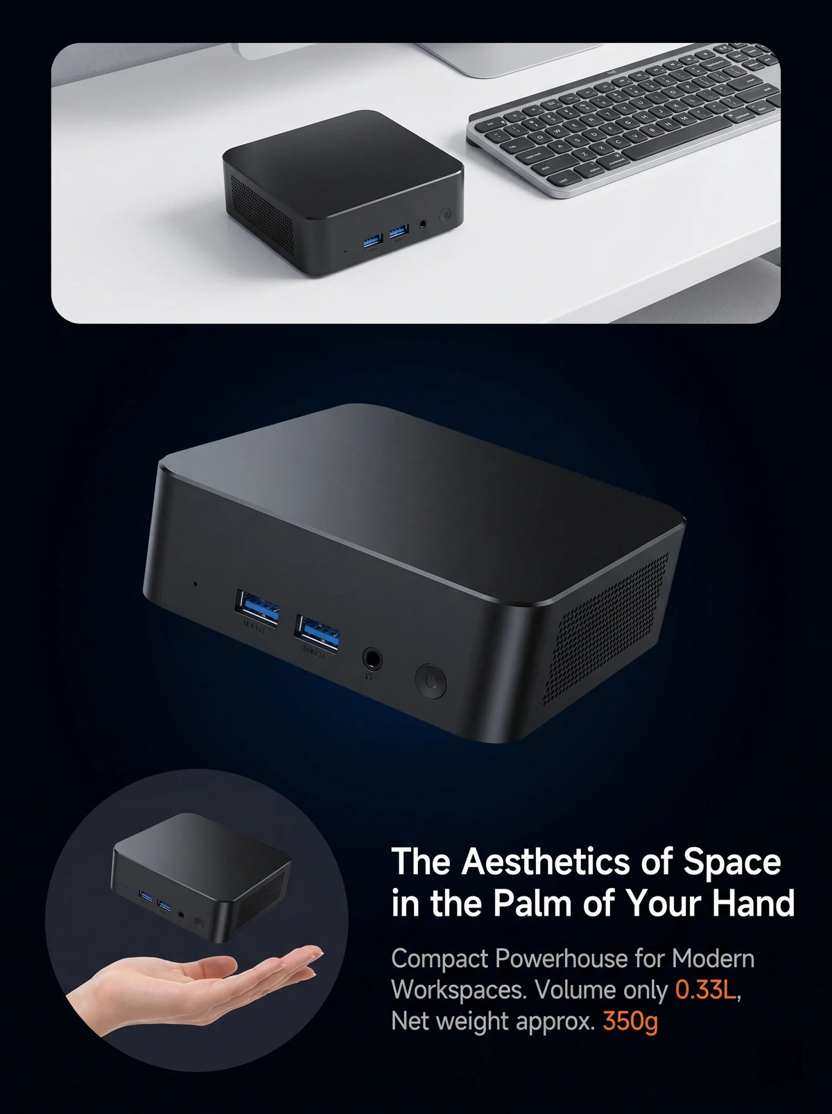 2026 New Intel Core I7 8650U Mini PC Windows 11 Pro 32GB+2TB Ultra Compact Silent Desktop Computer Dual HDMI Business Office