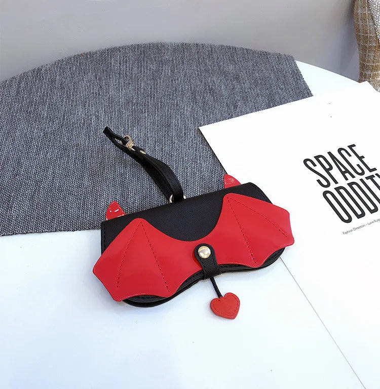 ins cartoon cute glasses case portable men and women sunglasses myopia glasses organizer bag protective sleeve glasses bag charm