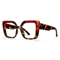 R56982 Colorful Large Size Reading Glasses Lady Trend Splicing Color Presbyopic Eyeglass Universal Prescription Spectacles Frame