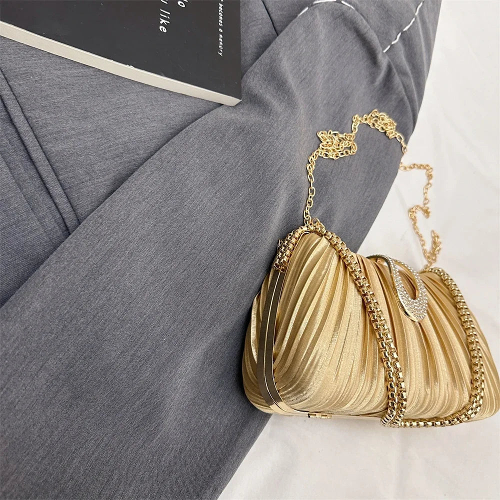 Luxury Sparking Rhinestone Evening Clutch Bags For Women Wedding Prom Dinner Party Gemstone Crossbody Bag 2024 Designer Handbags