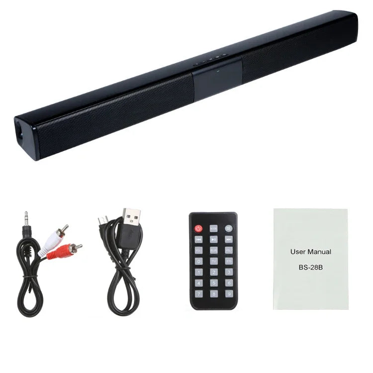 Bluetooth Speaker Column High Power Portable Speaker TV SoundBar for Computer Music Center Boom Box with TF AUX USB Radio