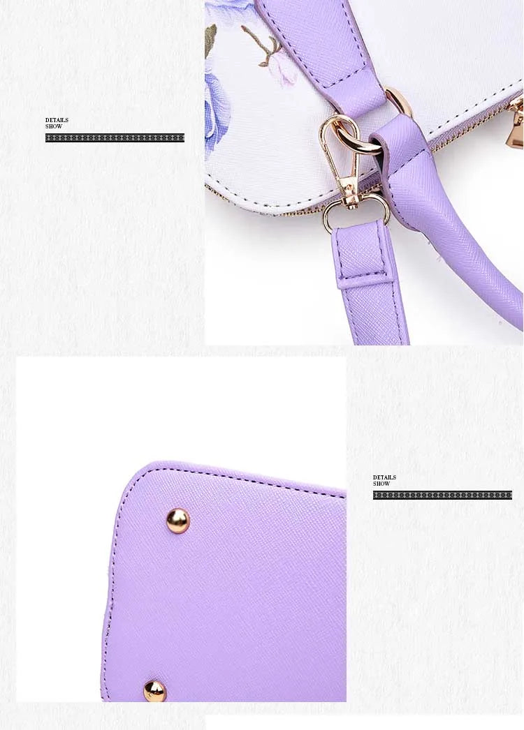 Hisuely Hot Sale Designer Printed Bags for Women Ladies Shopper Bag Shell Elegant Floral Shoulder Handbags