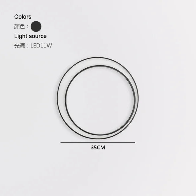 Modern IP65 Waterproof LED Outdoor Wall Light Villa Terrace Garden Street Light Round Moon Background Porch Lamps