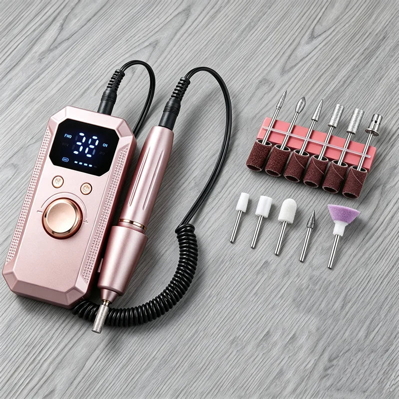 Professional Electric Nail Drill Machine Lathe Kit Nail Sander File for Manicure Cutter Set Art Supplies Salon Grinder Tools