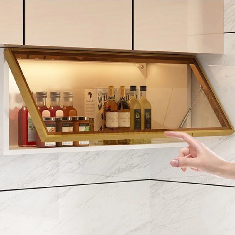 Kitchen Accessories Organizer Wall Mounted Kitchen Racks Modern Floating Cupboards Storage Organizers Suspended Storage Shelf