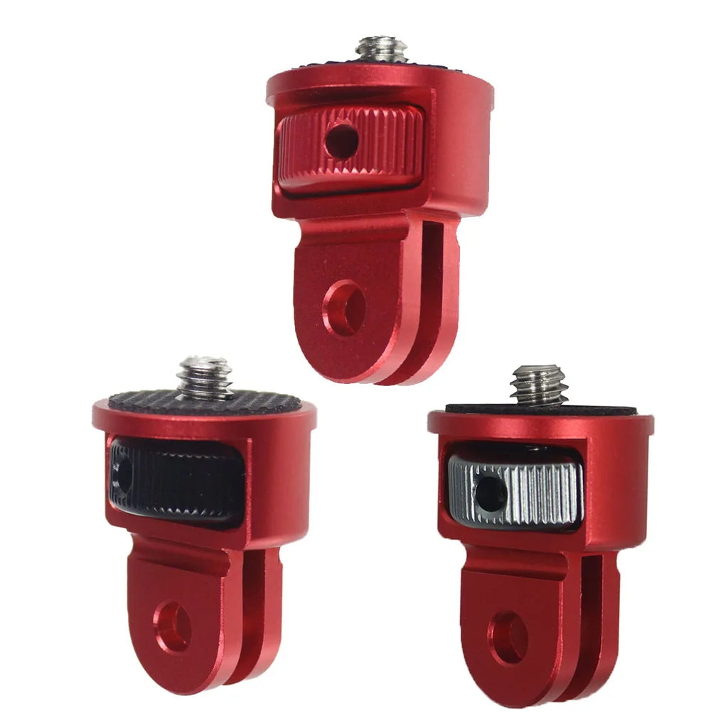 360 Rotating Mini Tripod Adapter 1/4 Inch Screw CNC Aluminum Locking Mount for GoPro12 11 POCKET 2 FIMI PALM 2 Insta360 X3 Osmo