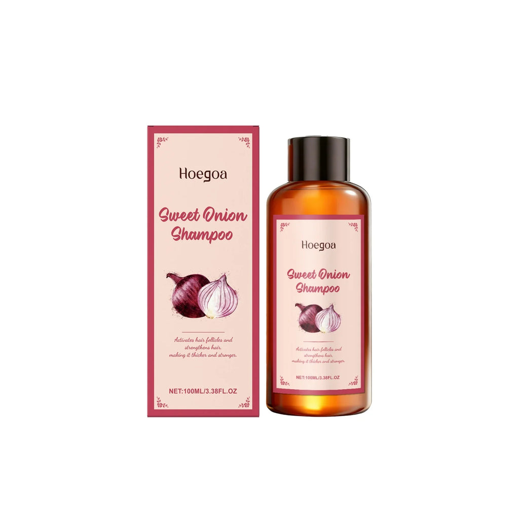 Hoegoa Onion Hair Shampoo Deep Nourishing Hair Soothing Dryness Scalp Repair Split Ends Improve Texture Gentle Cleansing Shampoo