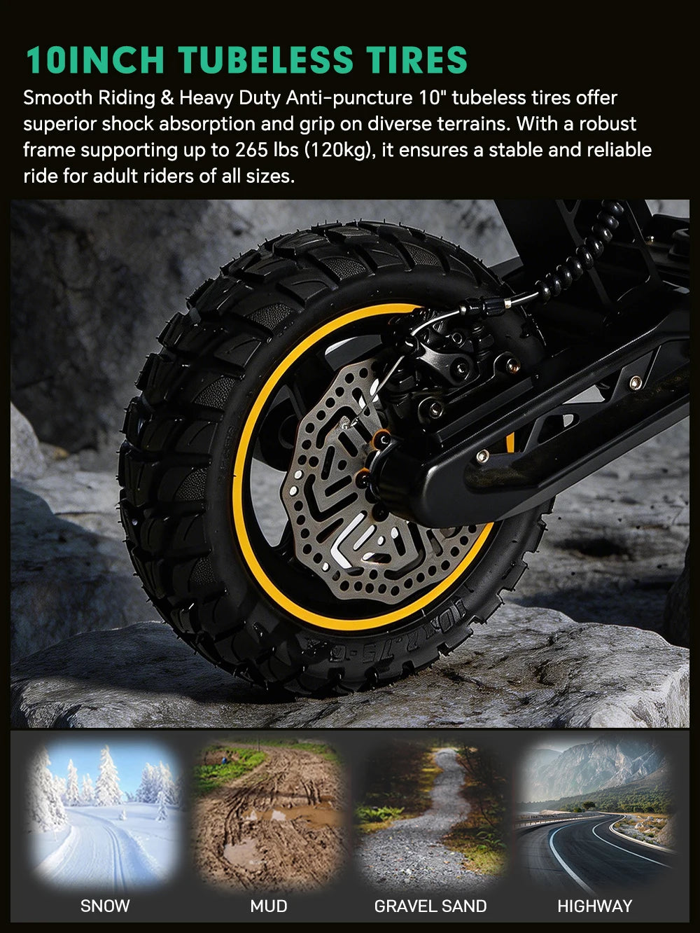 Mankeel MX16 Electric Scooter 48V 20.8Ah 45km/h Max Speed Foldable Escooter 10 Inch Tubeless Tire 800W Kick Scooter