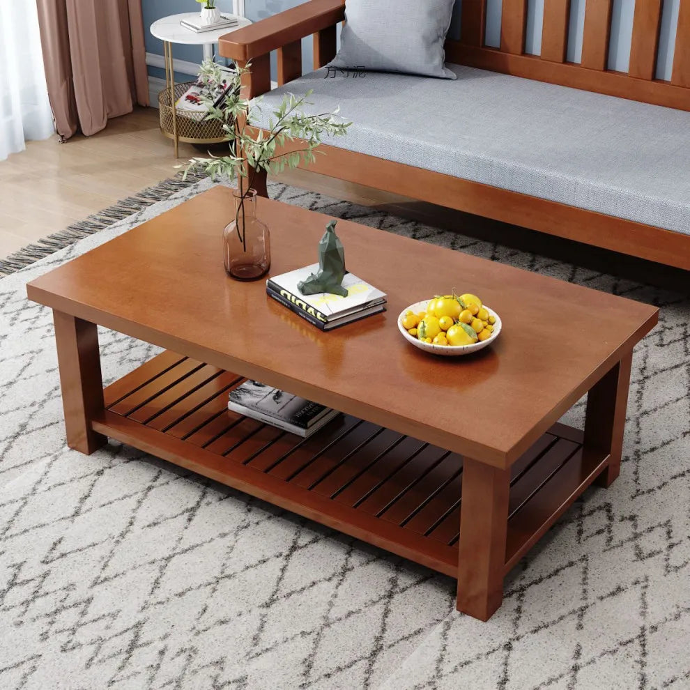Solid wood bench combination sofa small apartment simple leisure living room retro balcony new Chinese style office wooden sofa