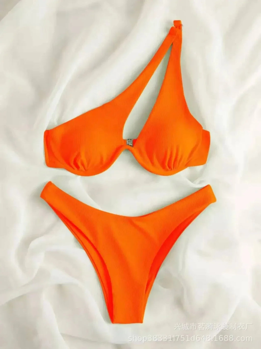 Sexy Bikinis Swimsuits Cut Out Women's Swimwear One Shoulder Biquini High Cut Bathing Suits Push Up Beach Bikini Set