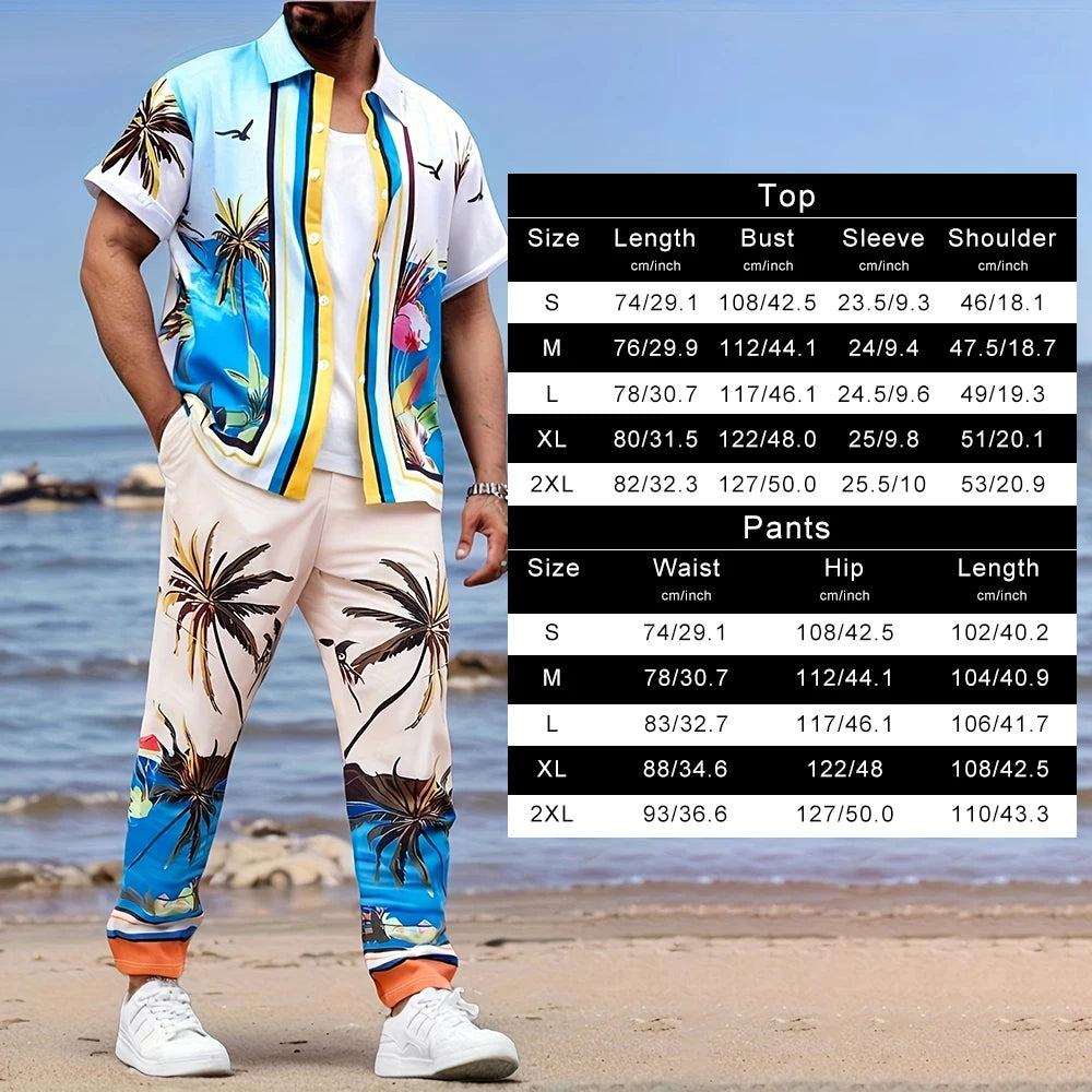 2025 Autumn Simple Solid-color Shirt 2 Pieces Long Pants Set, Urban Street Fashion Simple Men's Shirt And Long Pants Set