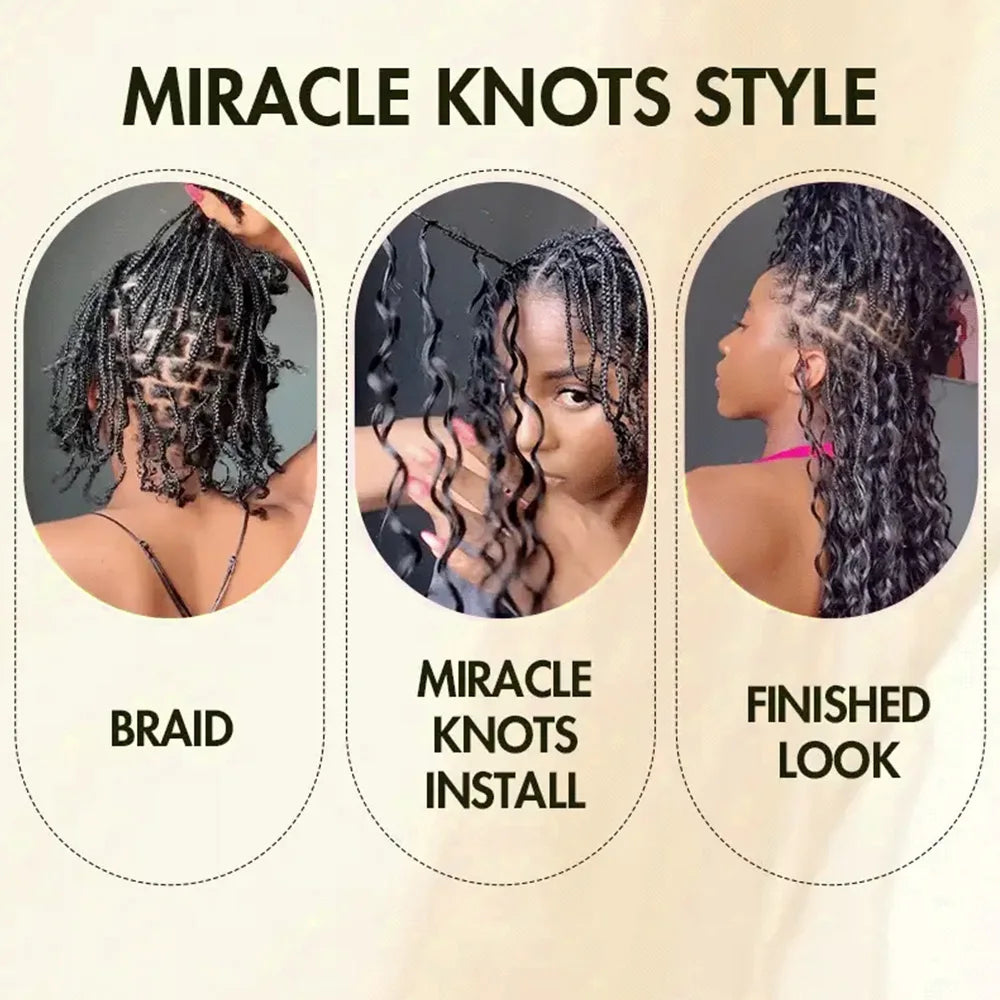 3rd Generation Afro Kinky Curly Crochet Human Hair Extensions 7 Packs Pre Separated Knotless 100% Human Hair Crochet Extension