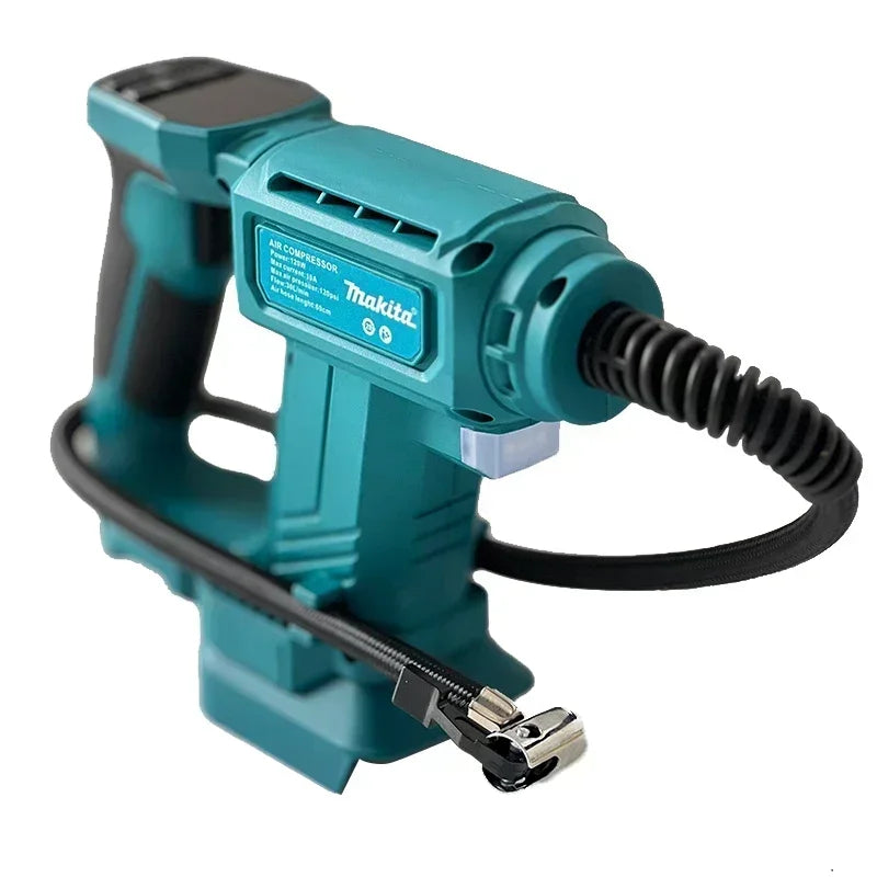 Makita Cordless Power Tool Set: Cordless Rotary Hammer, Rivet Gun, 12V Mini Angle Grinder, Cordless Saw, Air Inflator
