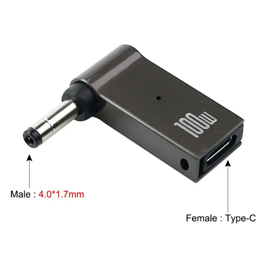 YuXi PD 100W USB Type C to Dc Power Jack Connector USB C to Universal Laptop Power Adapter Plug Converter for Asus Dell Lenovo