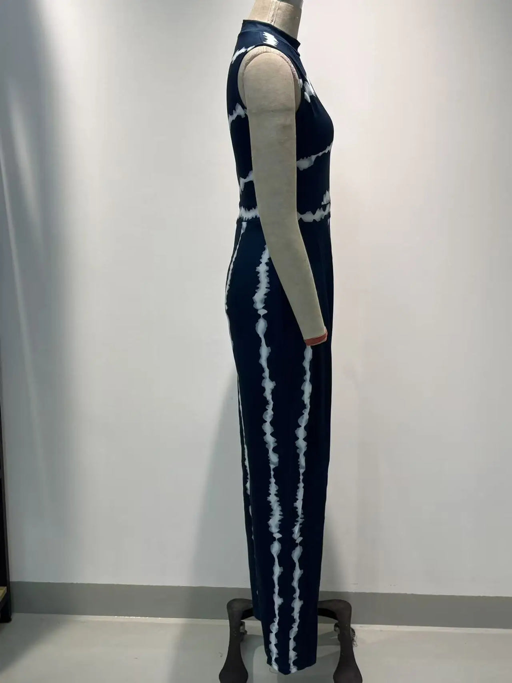New 2023 Summer Casual Slim Fit  Pants Sleeveless Long Pants Women's High Waist Wide Leg Jumpsuit Comfortable Print