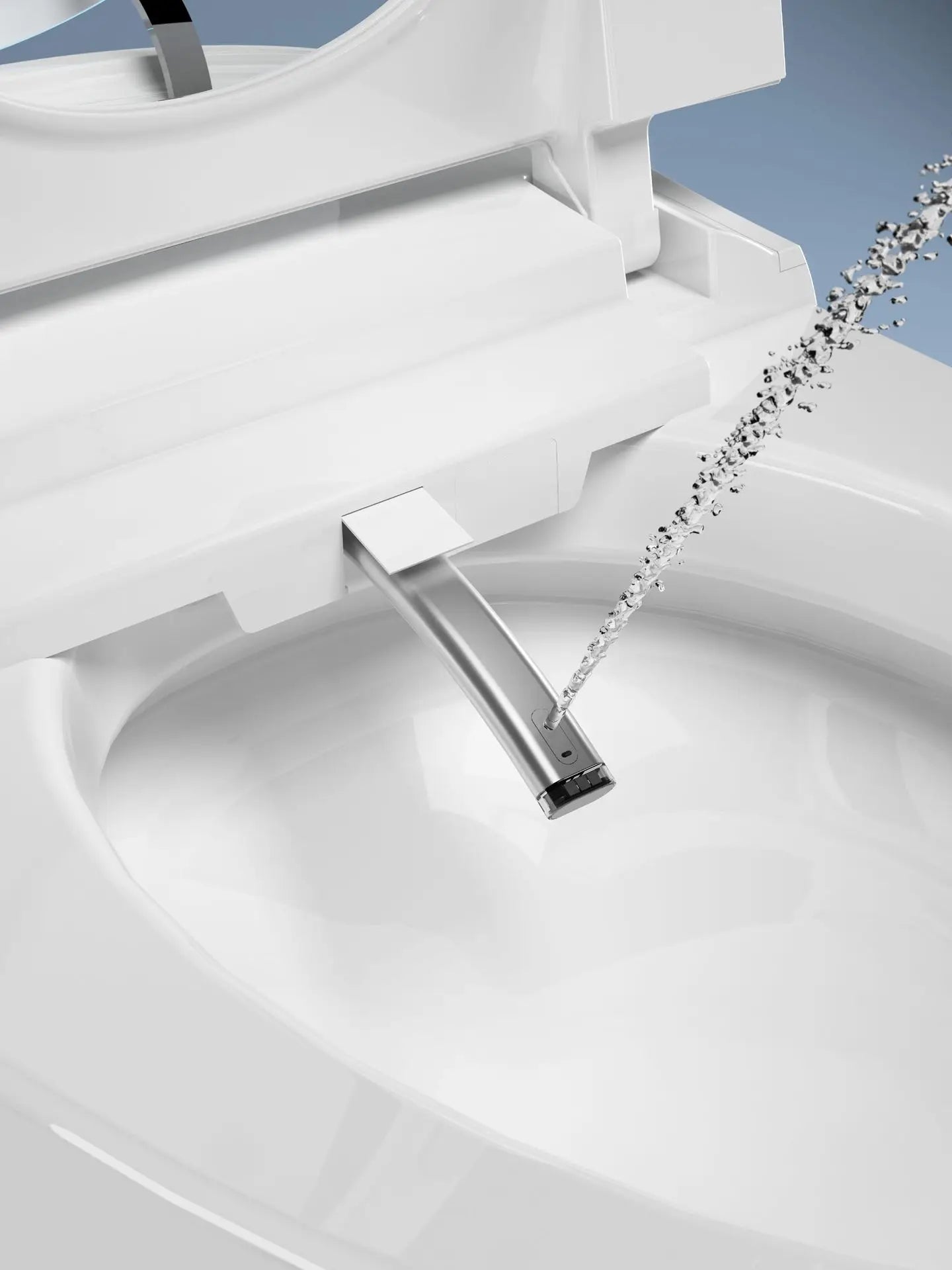 Fully automatic smart toilet integrated with built-in foam shield siphon type no water pressure limit toilet