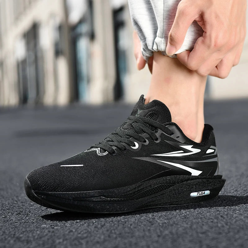 New Running Shoes Men Casual Carbon Board Marathon Sports Breathable Lightweight Women's Comfortable Athletic Antiskid Sneakers