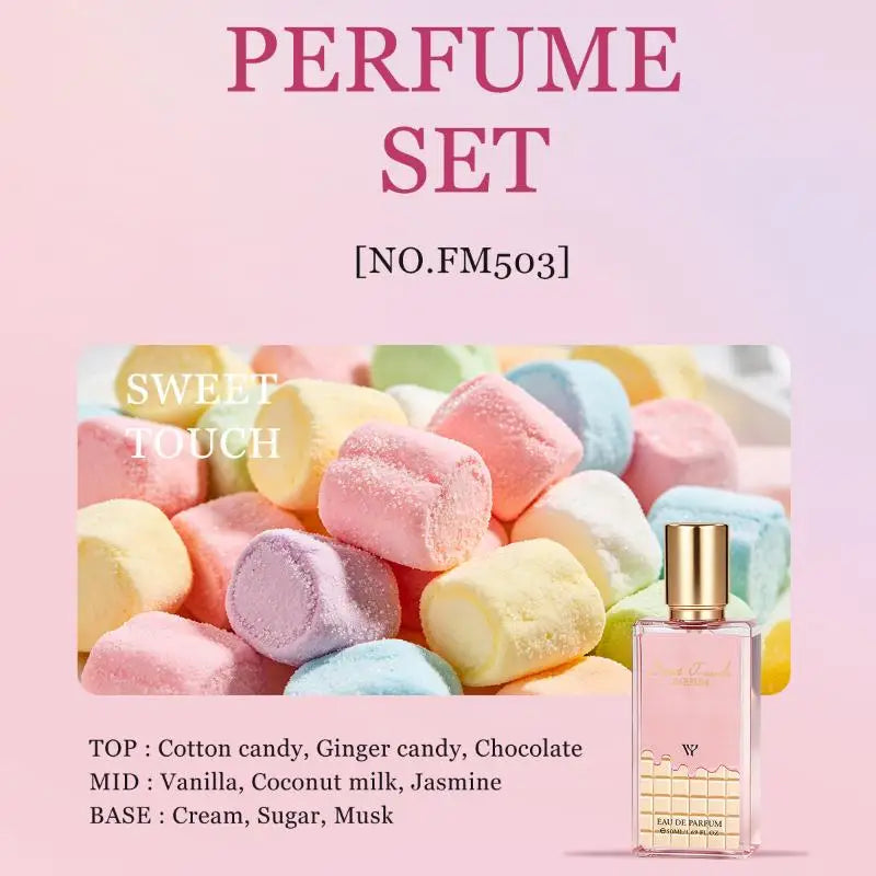 Eau De Parfum 3‑piece Perfume Set Long‑lasting Rich Fragrance Light Fresh Aroma Arabic Style Women Man Perfume For Daily Use