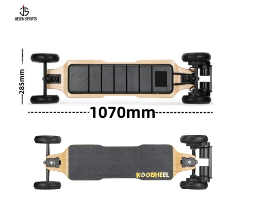 3500W*2 Belt Motor 15Ah Battery High Speed Electric Maple Bamboo Deck 50KM Range Mountain Long Board Skateboard