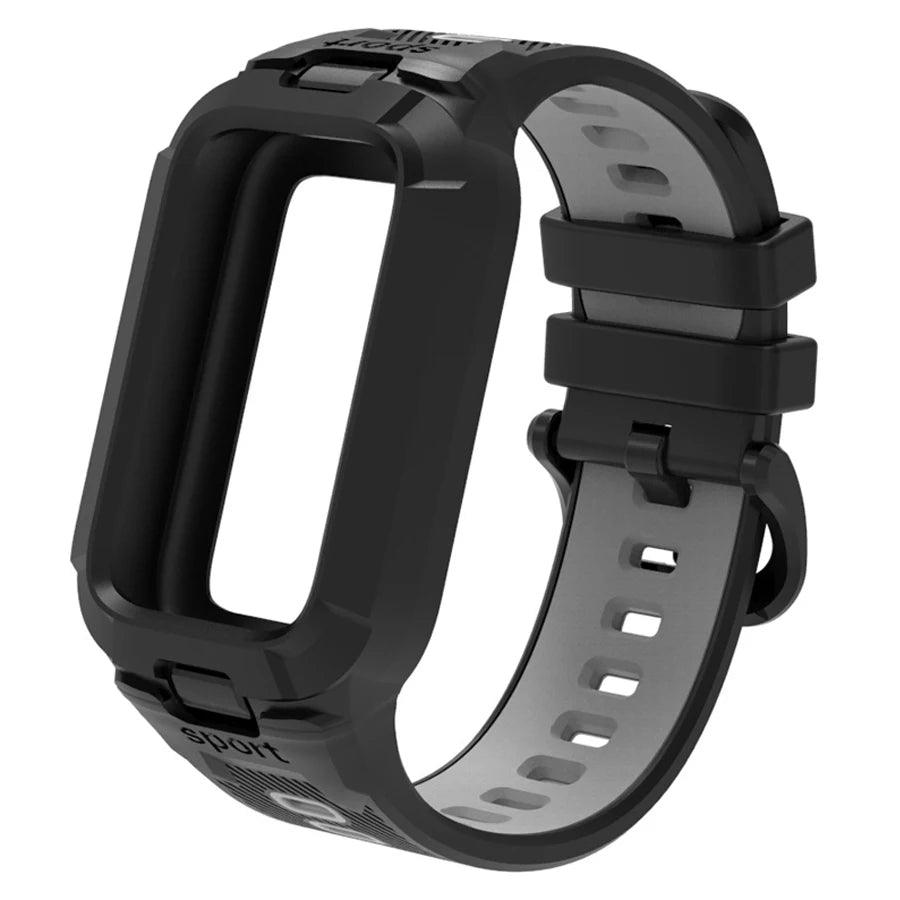 Case+Silicone Strap For Xiaomi Smart Mi Band 9 8 Active Accessories Sports Integrated Bracelet Correa+Cover For Redmi Band 3 2
