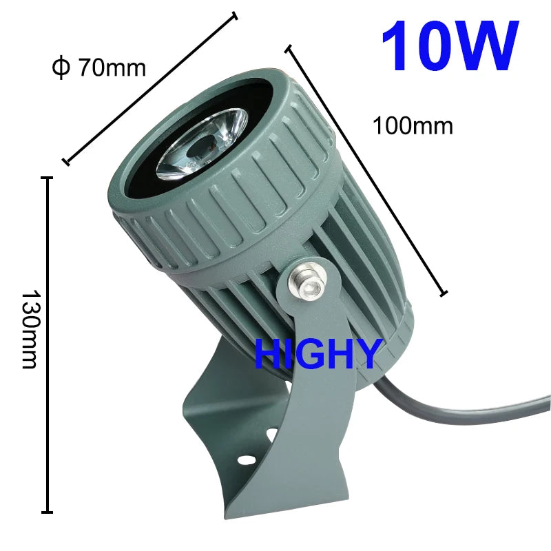 Outdoor  Led Floodlight 6W10W Led Spot Light Outdoor Lighting Narrow Angle Flood Light with AC110V220V Courtyard column lighting
