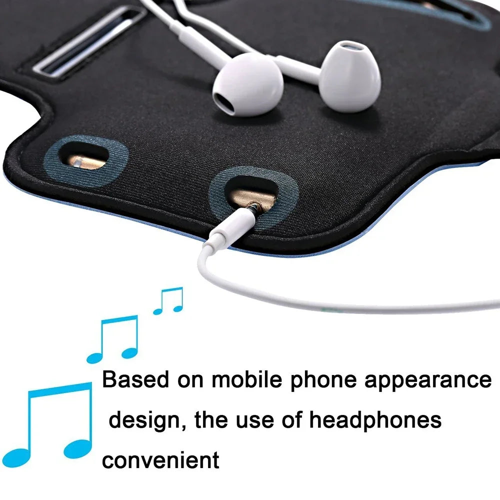 5 Inch Mobile Phone Armband Outdoor Sports Smartphone Holder Gym Running Phone Bag Arm Band Cases for Samsung for IPhone Holder