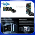 DEEPCOOL LM240 BlackWater-Cooled Radiator PWM Speed Control Water Pump with ARGB Fan for Computer Case