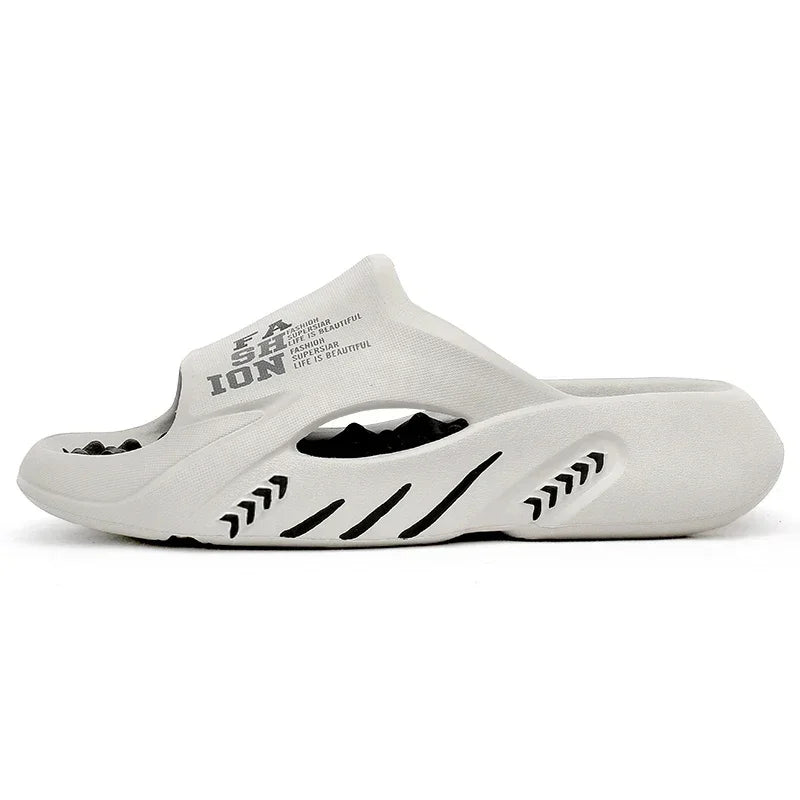 2025New Summer Men Massage Slippers Sides Indoor Outdoor Sandals Beach Casual Shoes Soft Sole Slides Men's Sandals