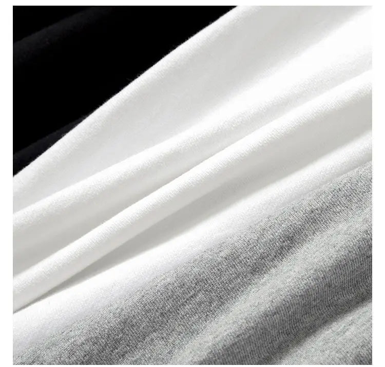 Winter 380g Thicken Warm Undershirt Casual Unisex 100%Cotton T-Shirt Loose Fit and Casual Brushed Fleece Pure Color Sweatshirt