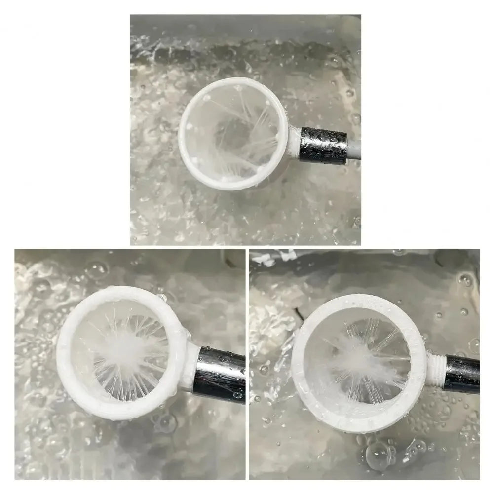 Shower Head Powerful Supercharging Hydromassage 360-Degree Ring Water Spray Spiral Nozzle All-round Cleaning Shower Head