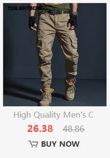 High Quality Men's Jeans Multi Pocket Denim Cargo Pants Oversized Casual Pants Men Clothing Loose Trousers 29-44