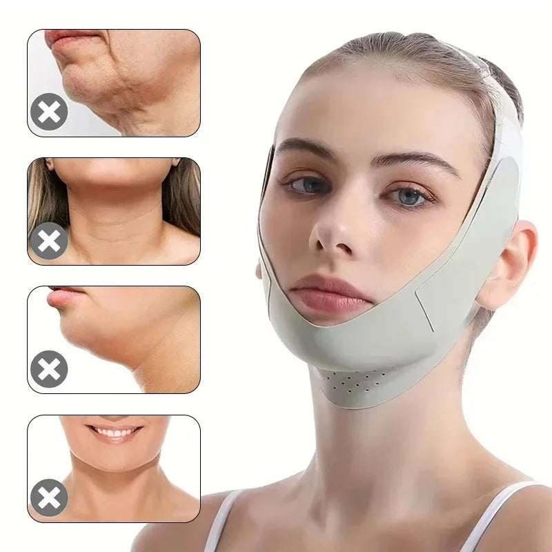 Beauty Face Sculpting Sleep Mask Reusable V Shaper Mask Facial Lifting Anti Wrinkle Strap Band Sleeping Mask Beauty Health Tools
