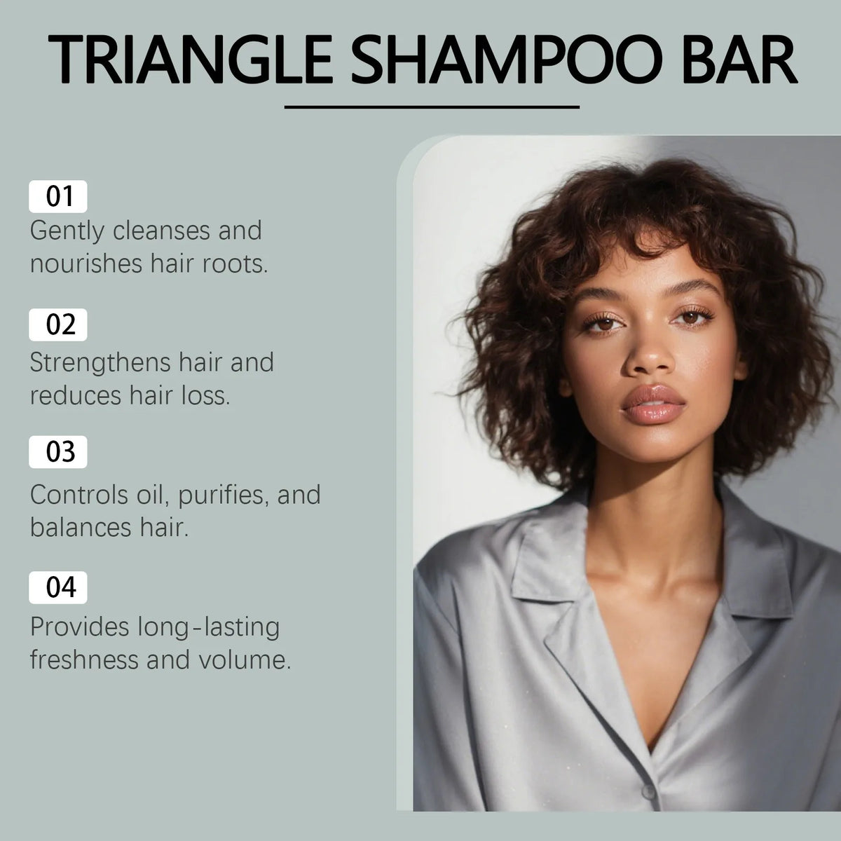 Herbal Hair Shampoo Soap,Itch Relief Dandruff Control Glossy Refreshing Lightweight Cleansing Bar with Natural Plant Ingredients