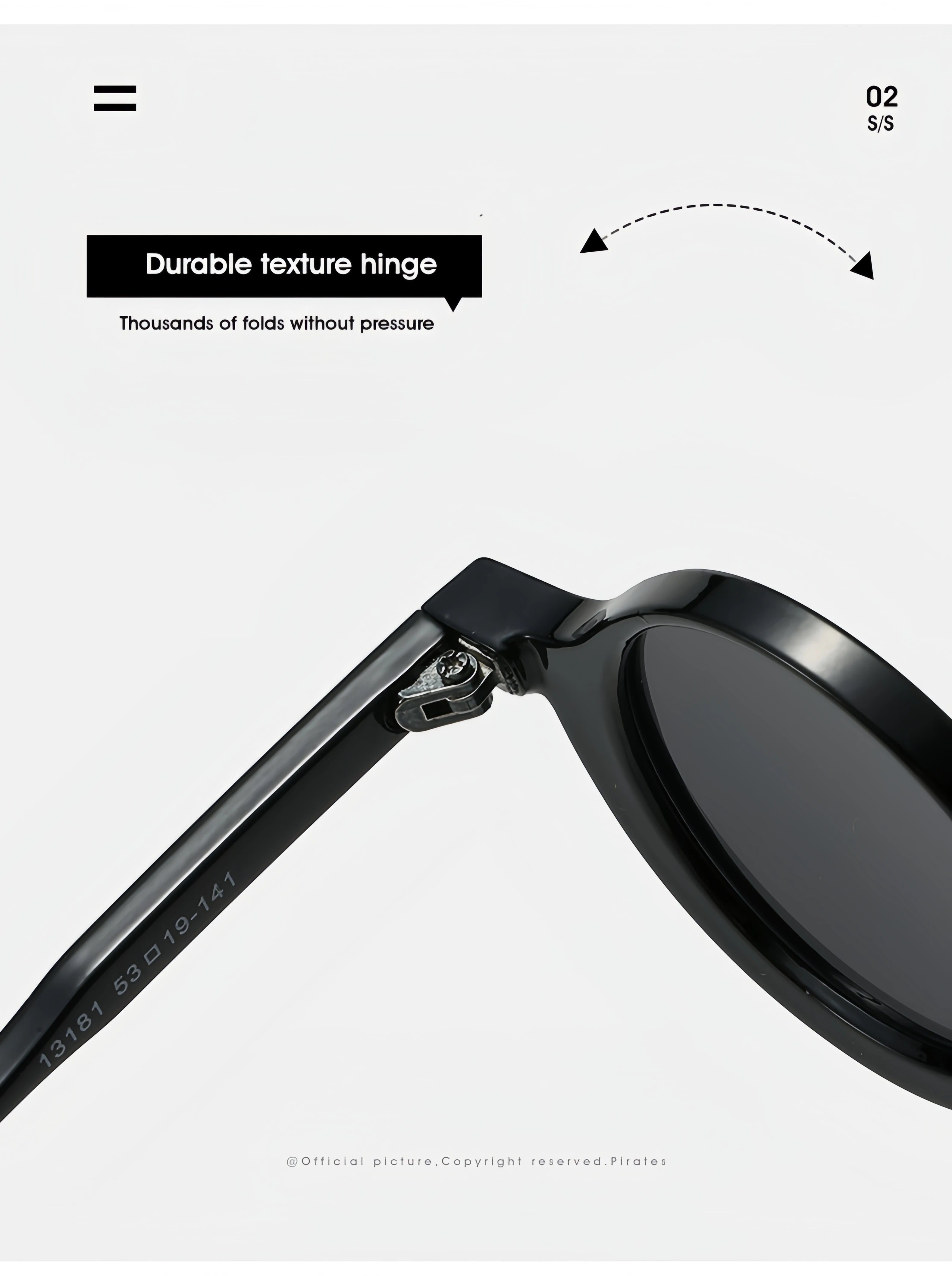 European and American New Retro Round Small-Frame Glasses with a High-End Feel, Unisex Sun Protection and Anti-Uv Sunglasses