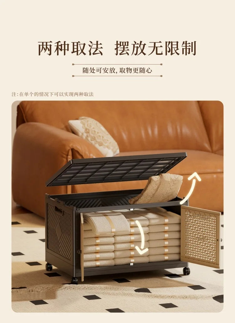 Medieval Folding Storage Cabinet Multi-layer Shelf Cabinet Locker Living Room Premium Clothes Children's Storage Wardrobe