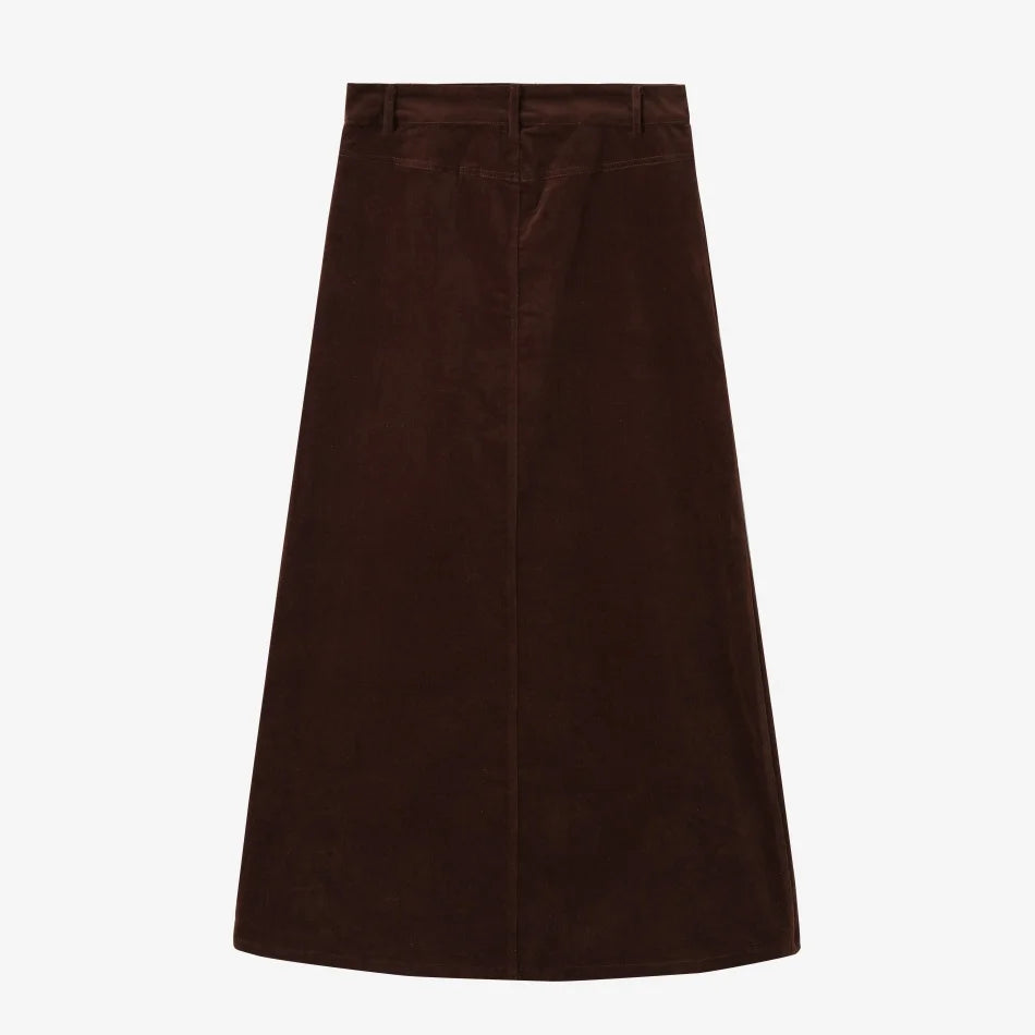 AS AW26 Retro corduroy skirt with stretch woman clothes basic lady wear