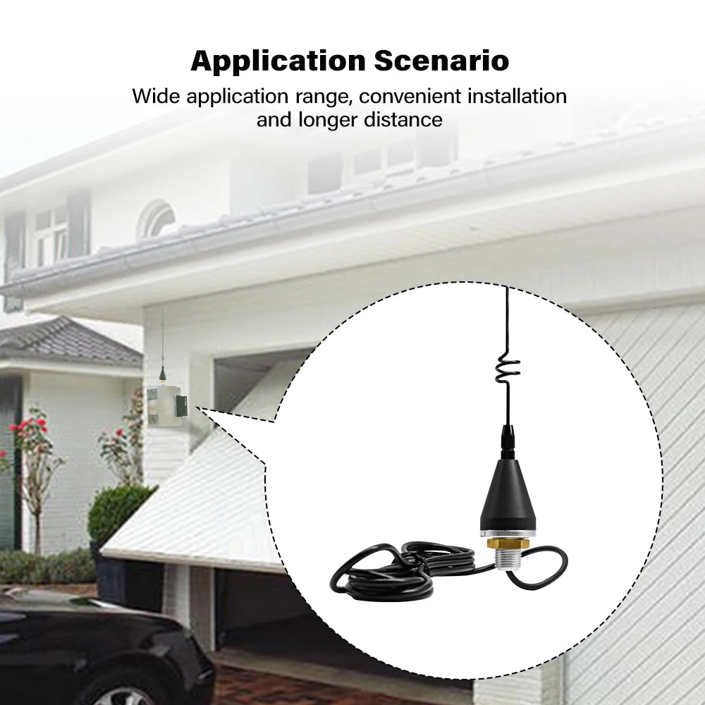 Universal Outdoor Waterproof 433mhz 868mhz Antenna For Garage Door Remote Control Ultra Long Range Extender 7dbi