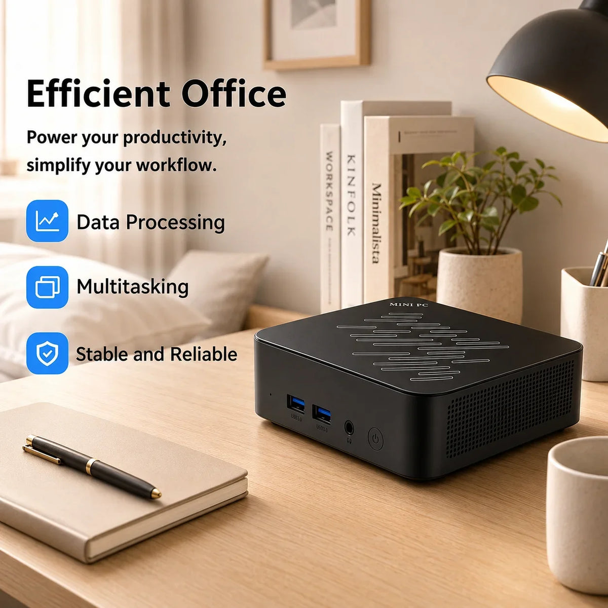 New Mini PC Core I9 10980HK Portable Mini Desktop Device 16GB RAM 1TB 2TB Large SSD 4K HD Display For Game Office Home Use