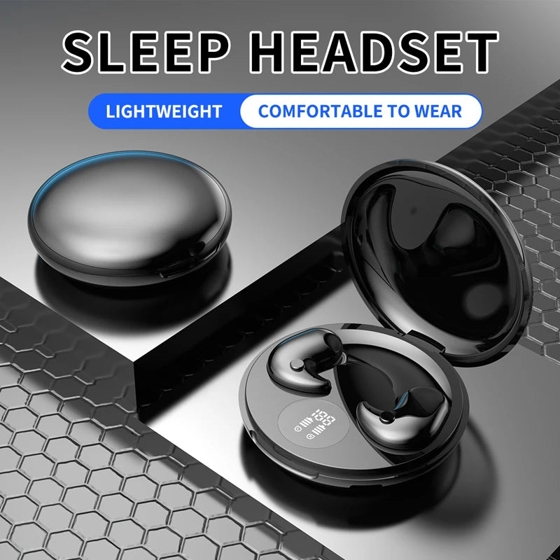 Lenovo Invisible Sleep Headset With Mic Wireless Bluetooth Earphone Ipx5 Waterproof Ultra-Compact HiFi Stereo Sports Earbuds