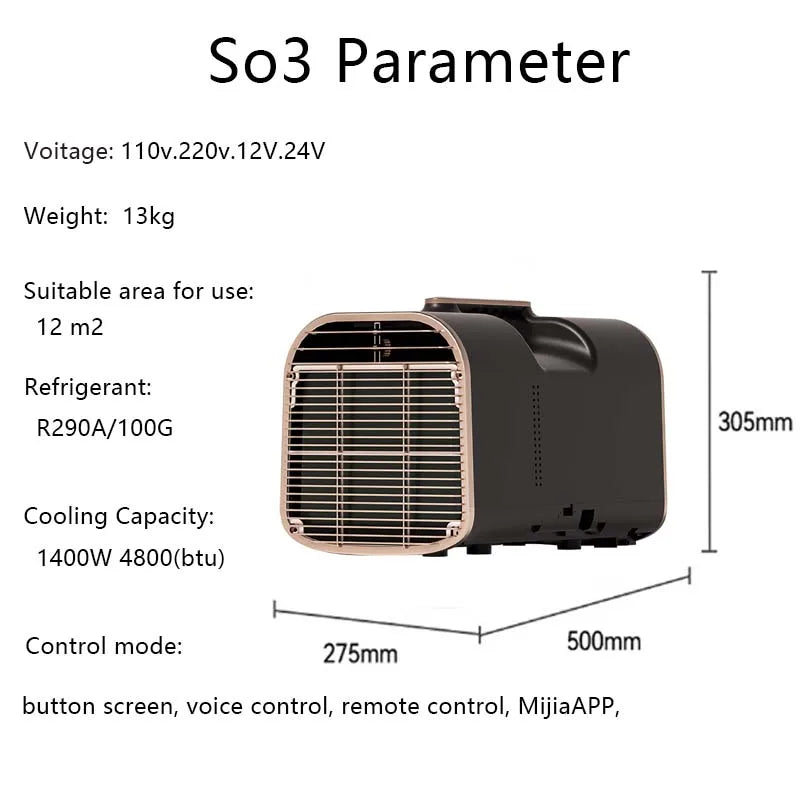 Hot Sale High Quality 5000 Btu Portable Air Conditioner 12v 24v Tent Car Camping Portable Air Conditioner