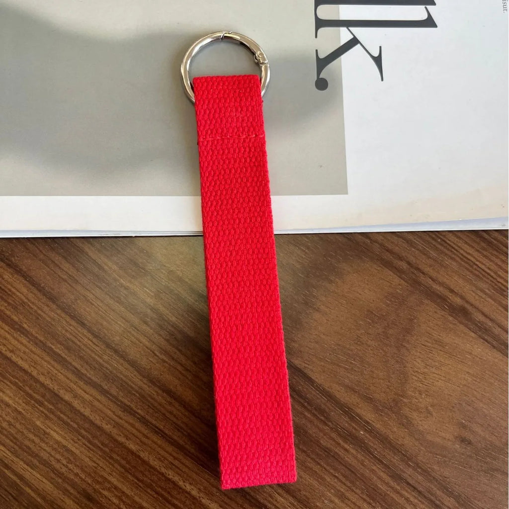 Thick Key Lanyard 2.5cm Wide Webbing Cloth Key Rope Black Pink Man Woman Anti-lost Key Chain for Car Key Can do DIY embroidery