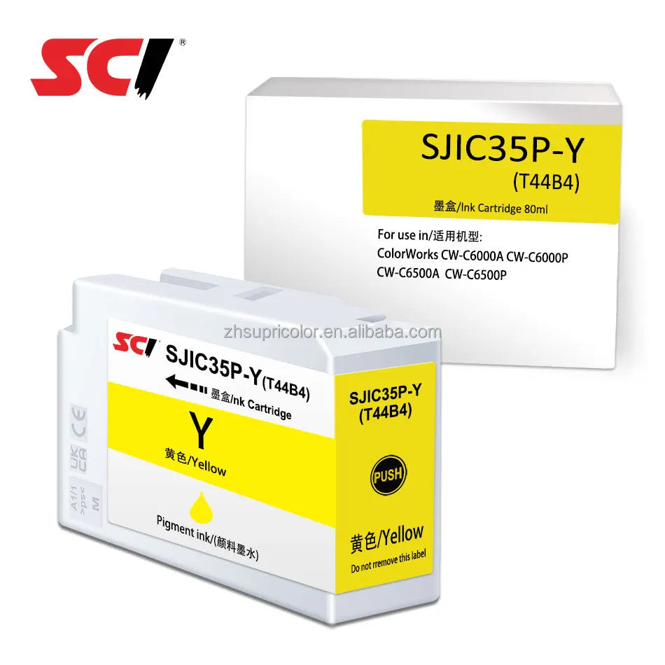 Factory SJIC35P US America T44B1 Glossy T44B5  MBK SJIC-35P for Ep-son ColorWorks CW-C6000A C6000P C6500A C6500P Label Printer