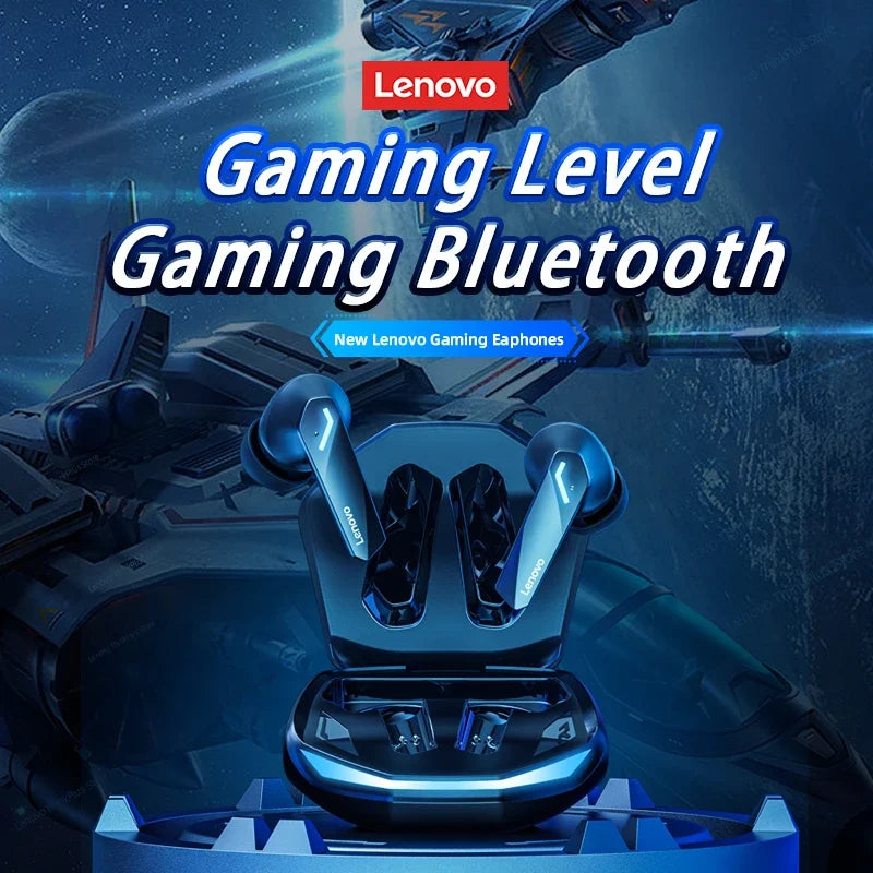 Original Lenovo New GM2 Pro Gaming Headset LED Digital Display Wireless Sport Earbuds HD Call Low Latency Headphones Waterproof