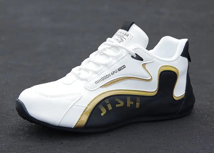 2026 New Leather Men Shoes Breathable Solid Color Shoes Trendy Anti Slip Shoes Waterproof Travel Casual Sneakers Zapatos
